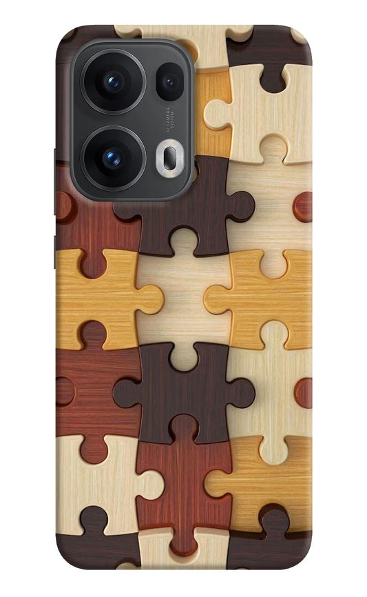 Wooden Puzzle Oppo Reno13 Pro 5G Back Cover