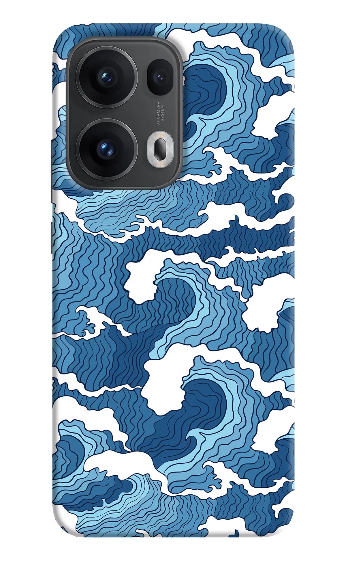 Blue Waves Oppo Reno13 Pro 5G Back Cover