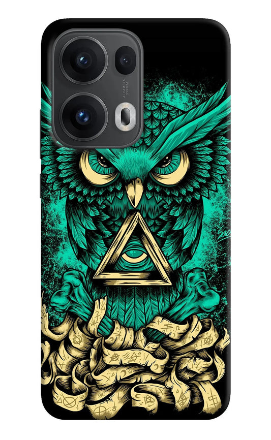 Green Owl Oppo Reno13 Pro 5G Back Cover