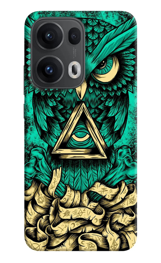 Green Owl Oppo Reno13 Pro 5G Back Cover