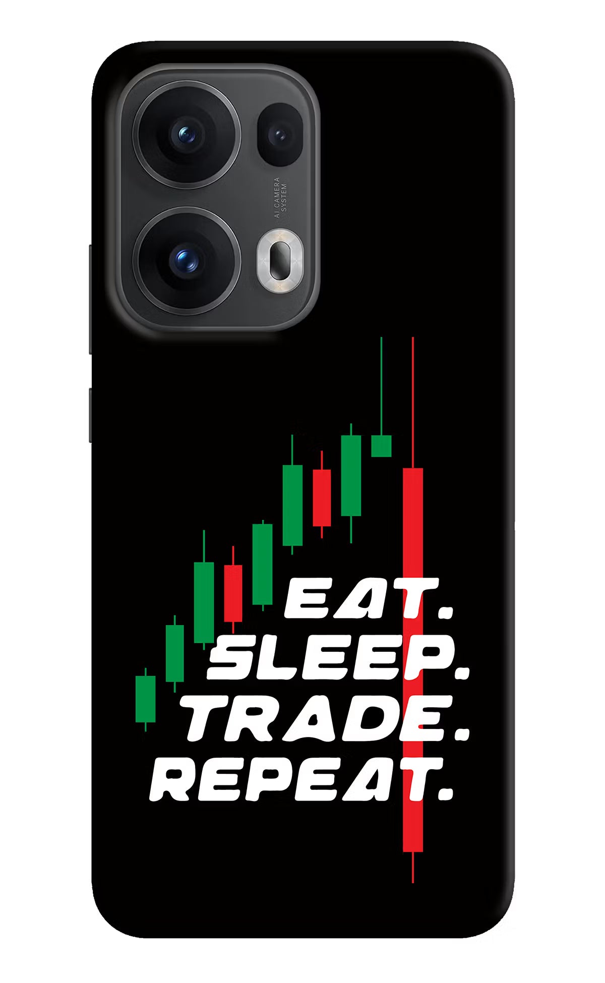 Eat Sleep Trade Repeat Oppo Reno13 Pro 5G Back Cover