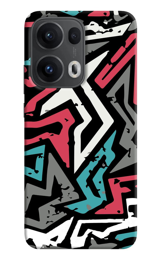 Geometric Graffiti Oppo Reno13 Pro 5G Back Cover