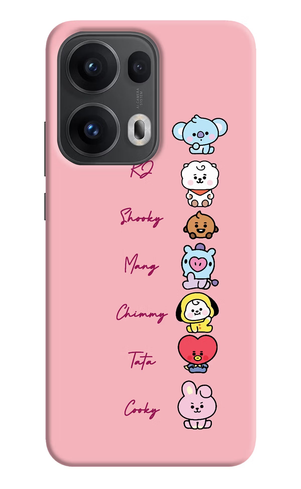 BTS names Oppo Reno13 Pro 5G Back Cover