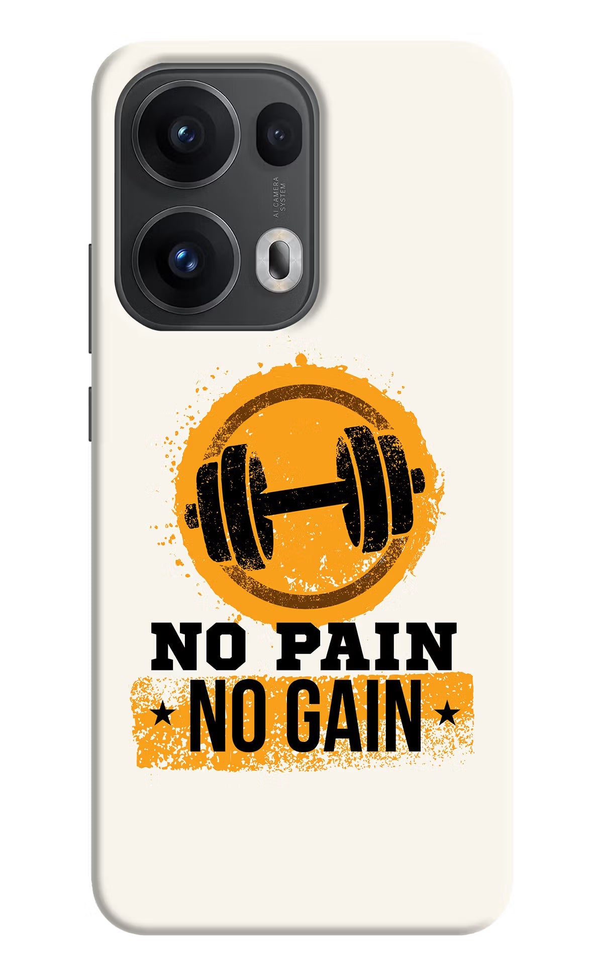 No Pain No Gain Oppo Reno13 Pro 5G Back Cover
