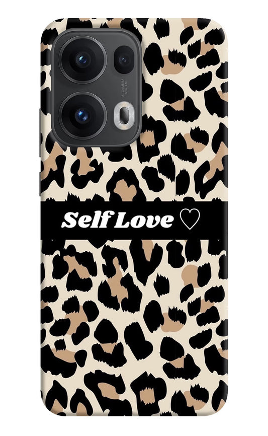 Leopard Print Self Love Oppo Reno13 Pro 5G Back Cover
