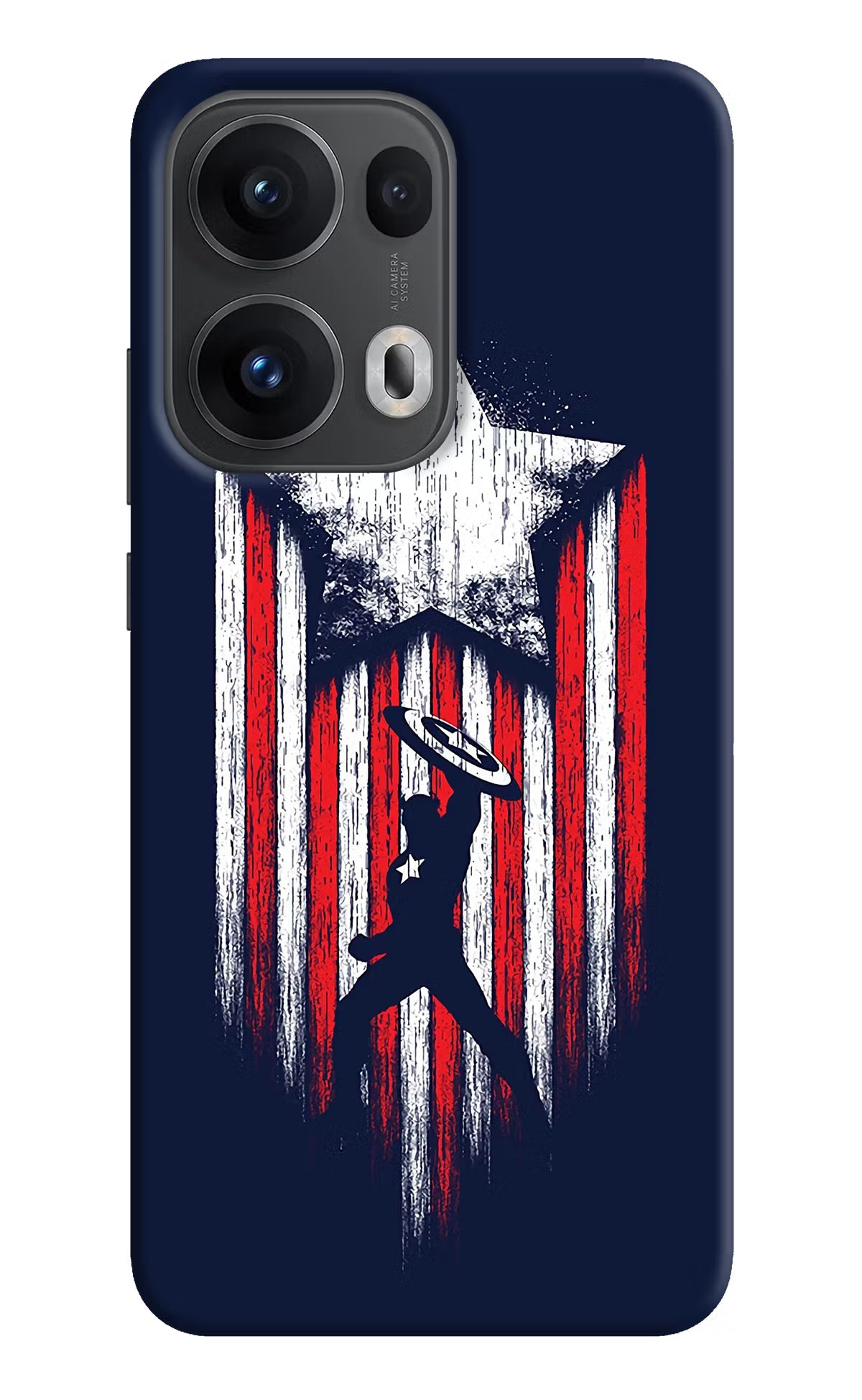 Captain America Marvel Art Oppo Reno13 Pro 5G Back Cover