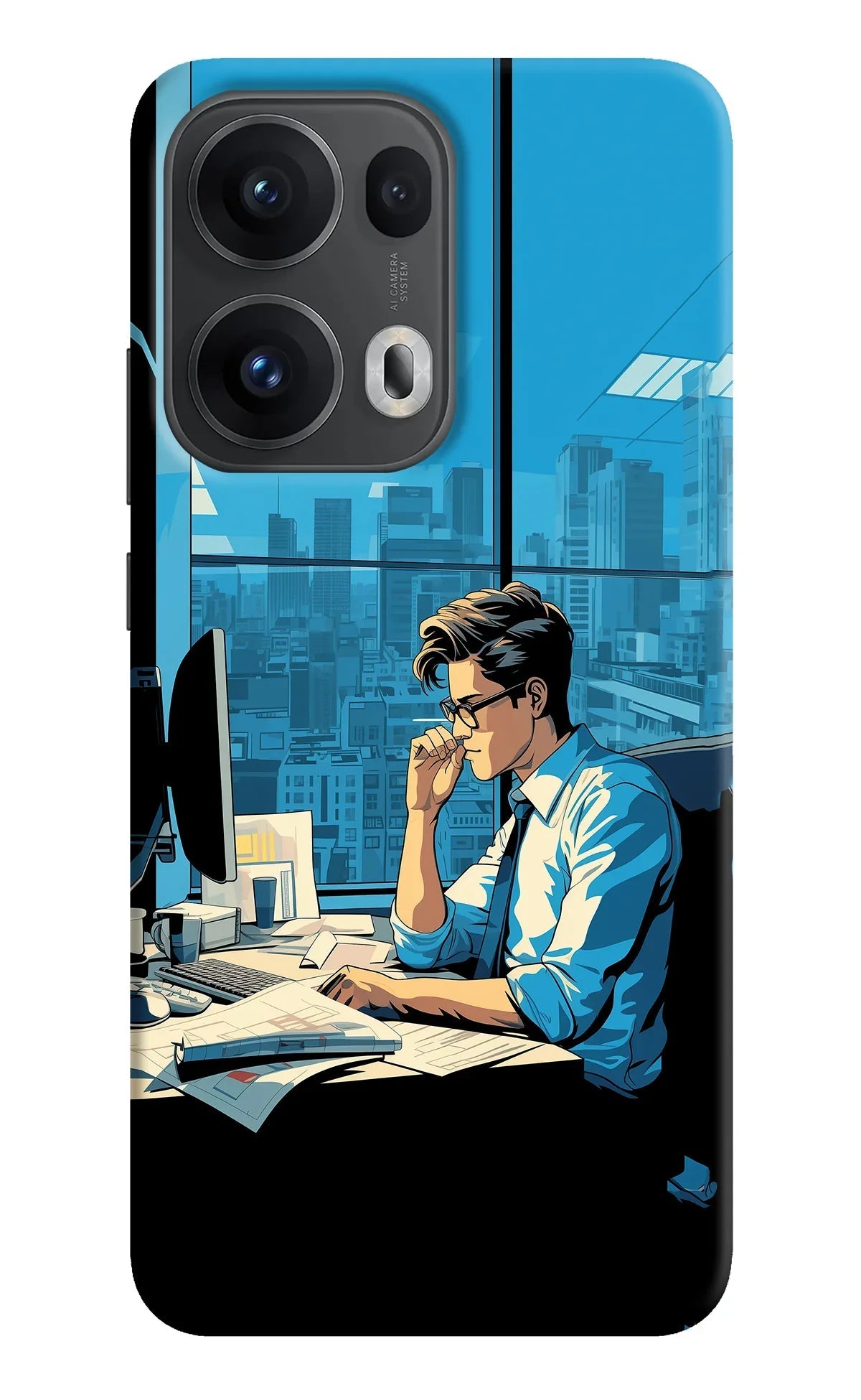 Focused Hustler (AI Generated) Oppo Reno13 Pro 5G Back Cover