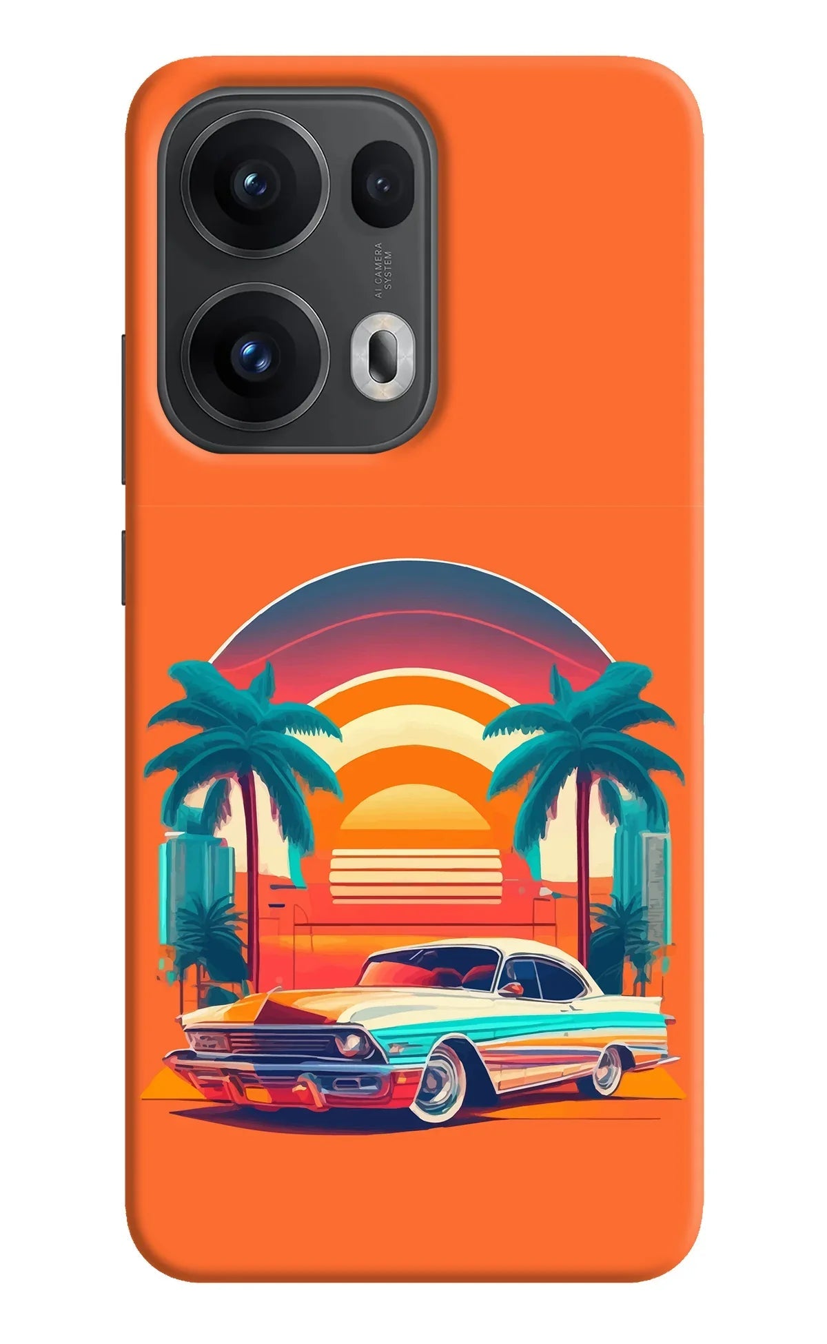 Palm Drive 80s Oppo Reno13 Pro 5G Back Cover
