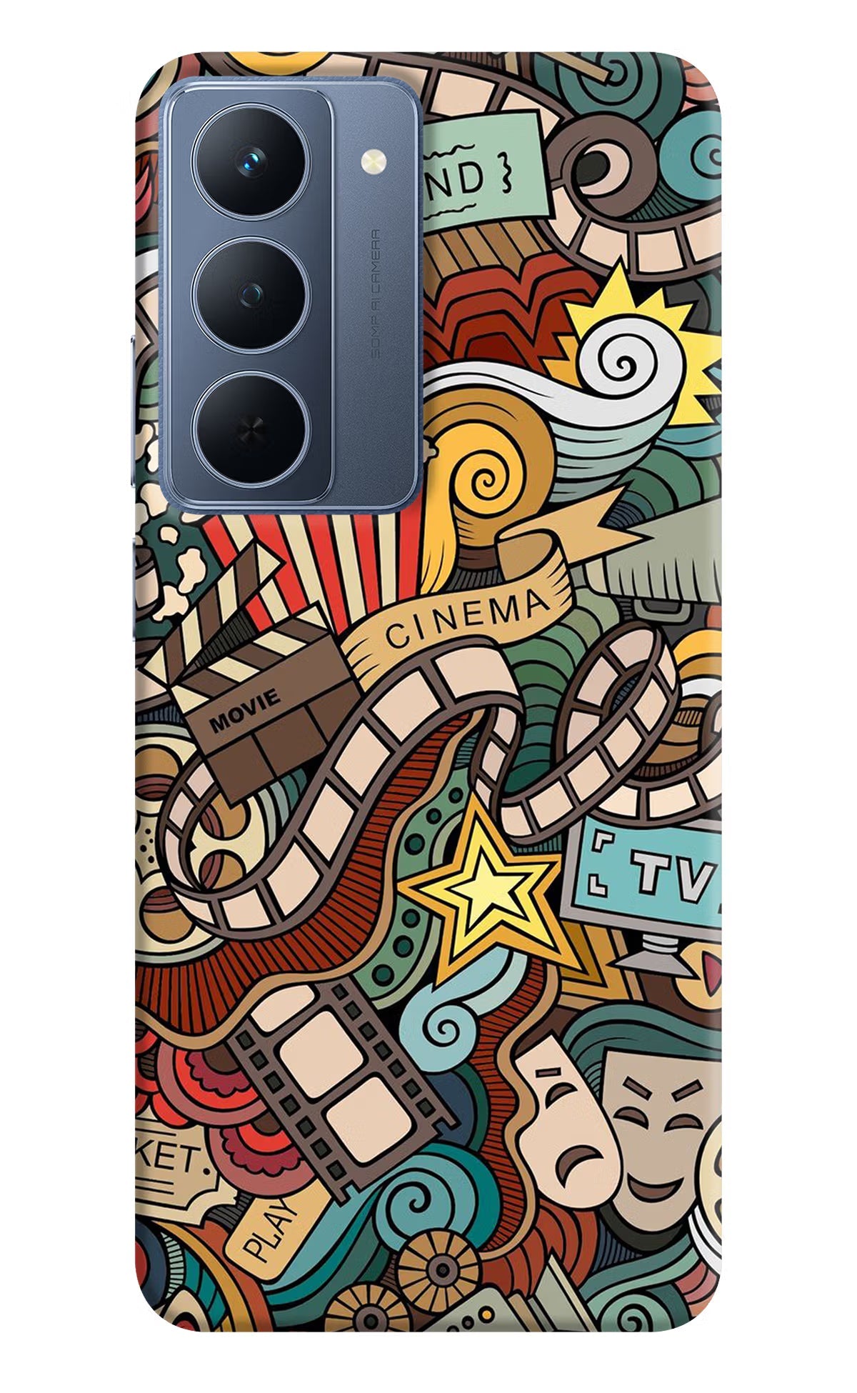 Cinema Abstract Realme P3x 5G Back Cover