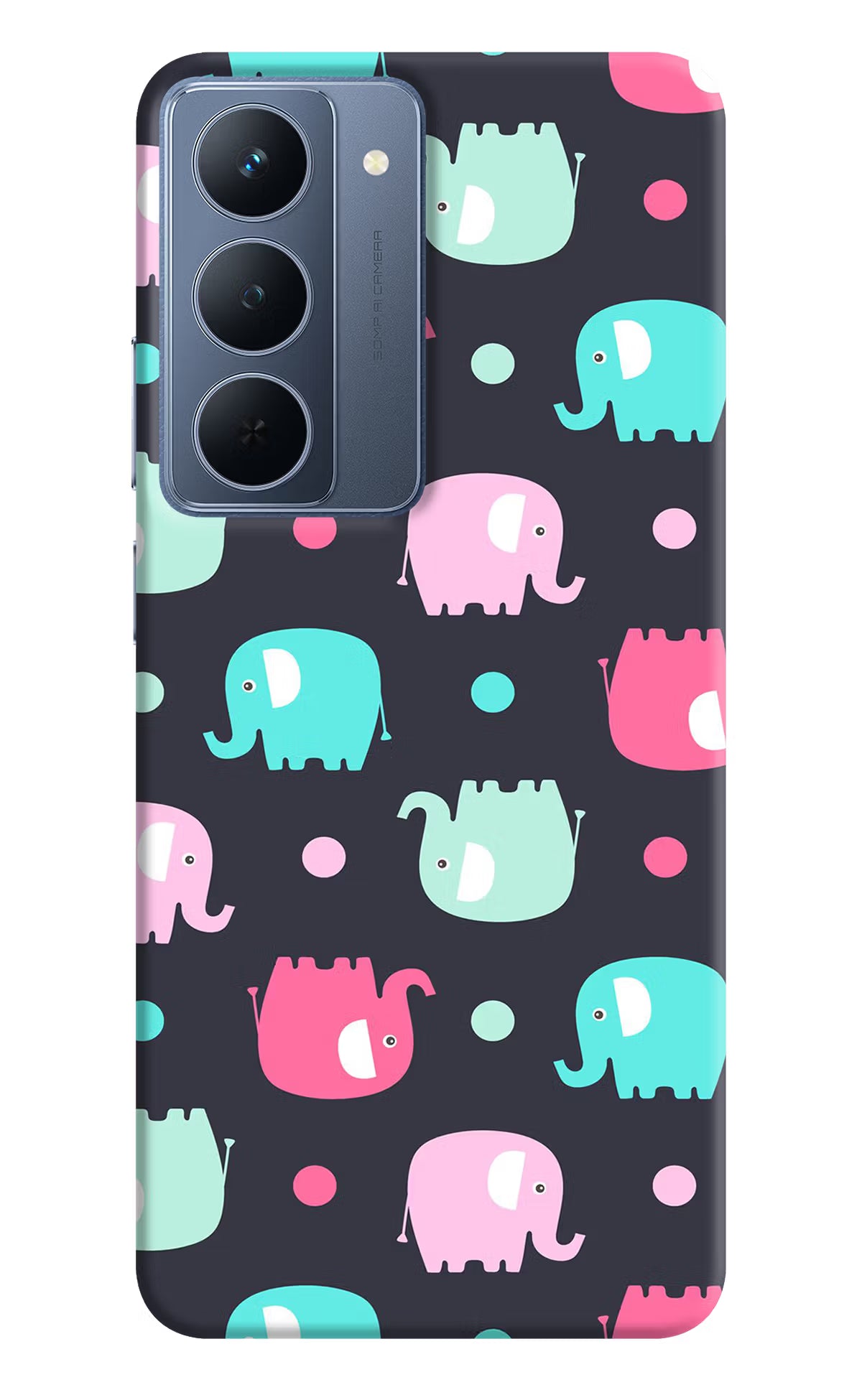 Elephants Realme P3x 5G Back Cover