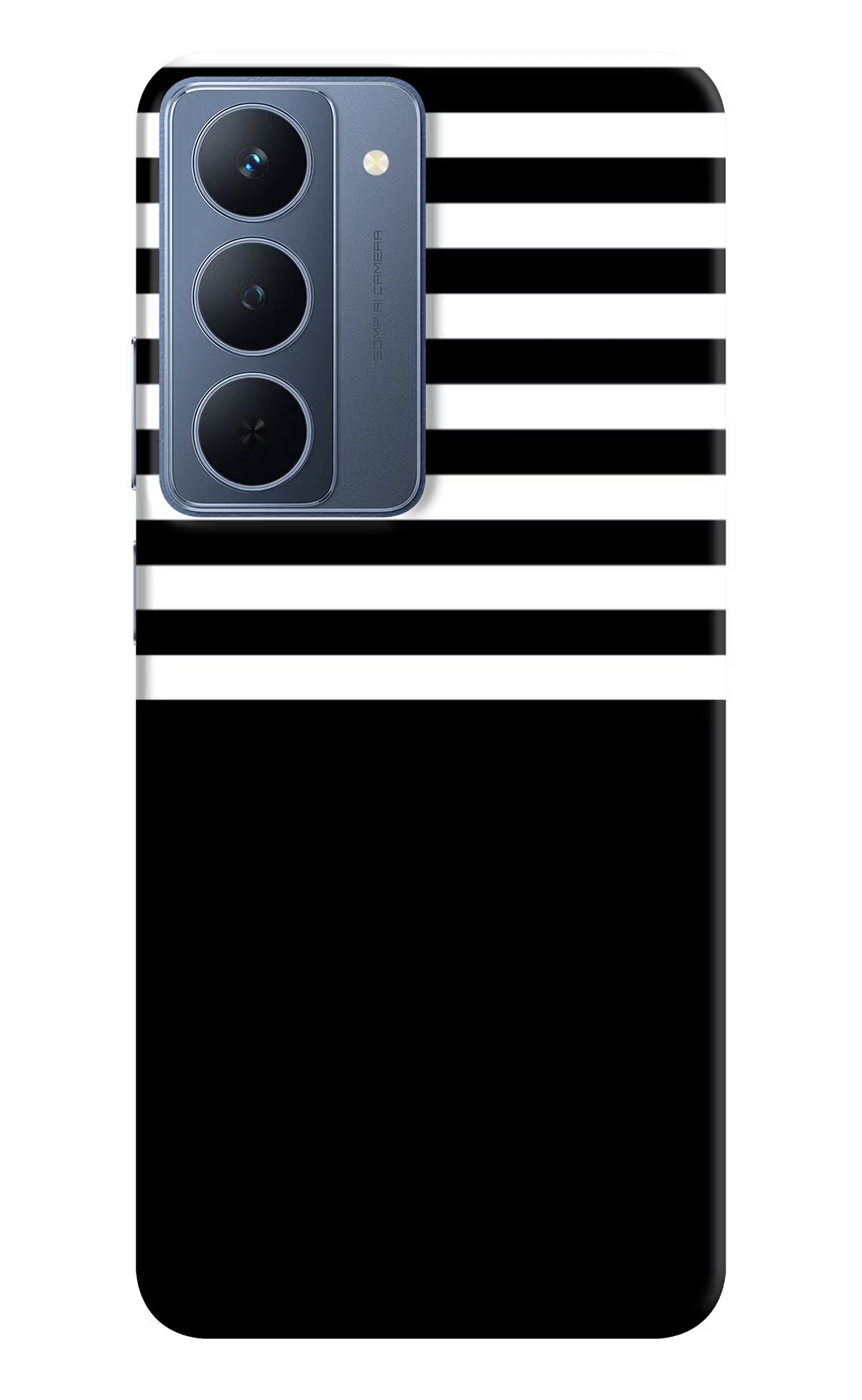 Black and White Print Realme P3x 5G Back Cover