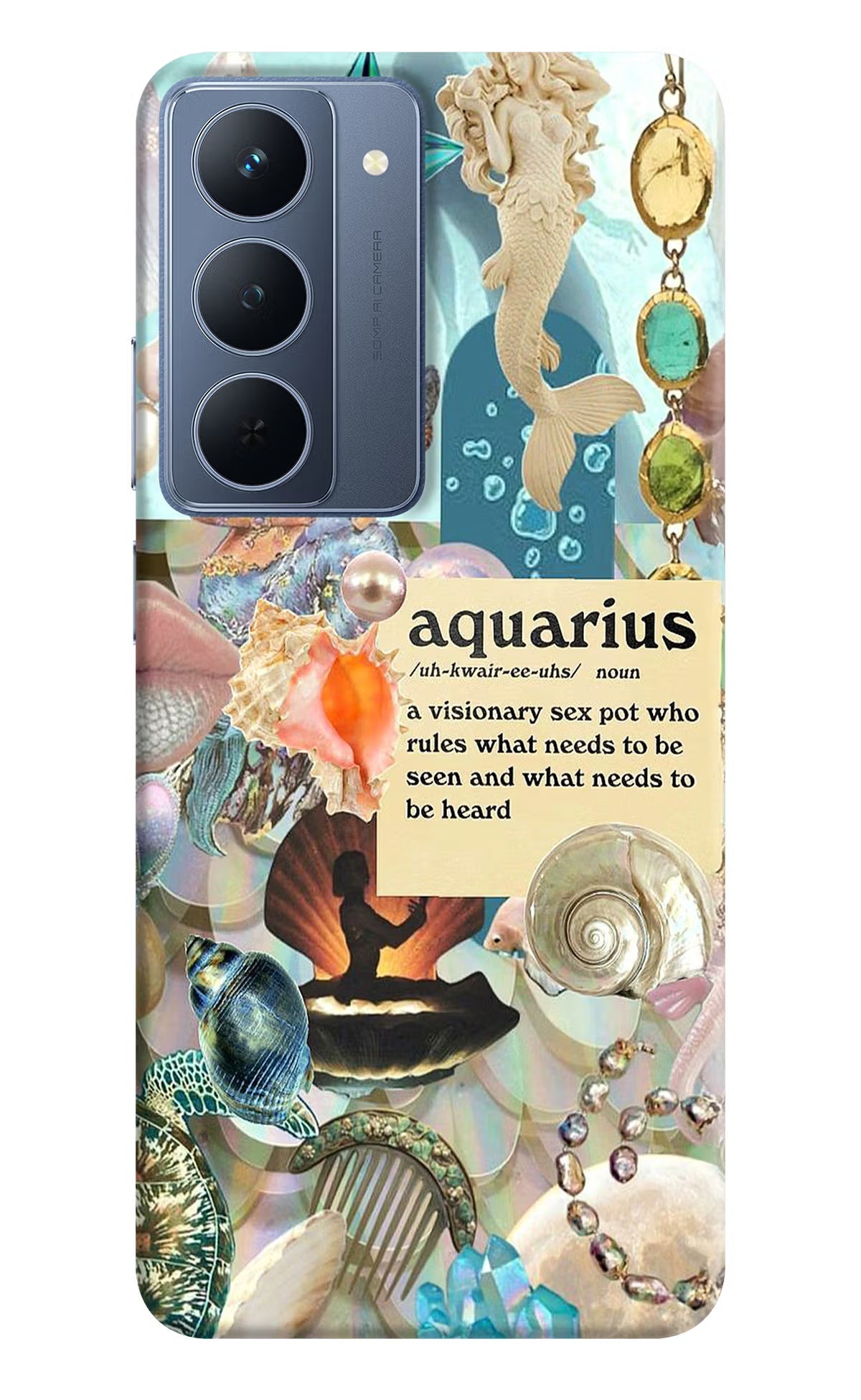 Aquarius Zodiac Realme P3x 5G Back Cover