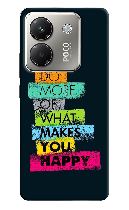 Do More Of What Makes You Happy Poco M7 Pro 5G Back Cover