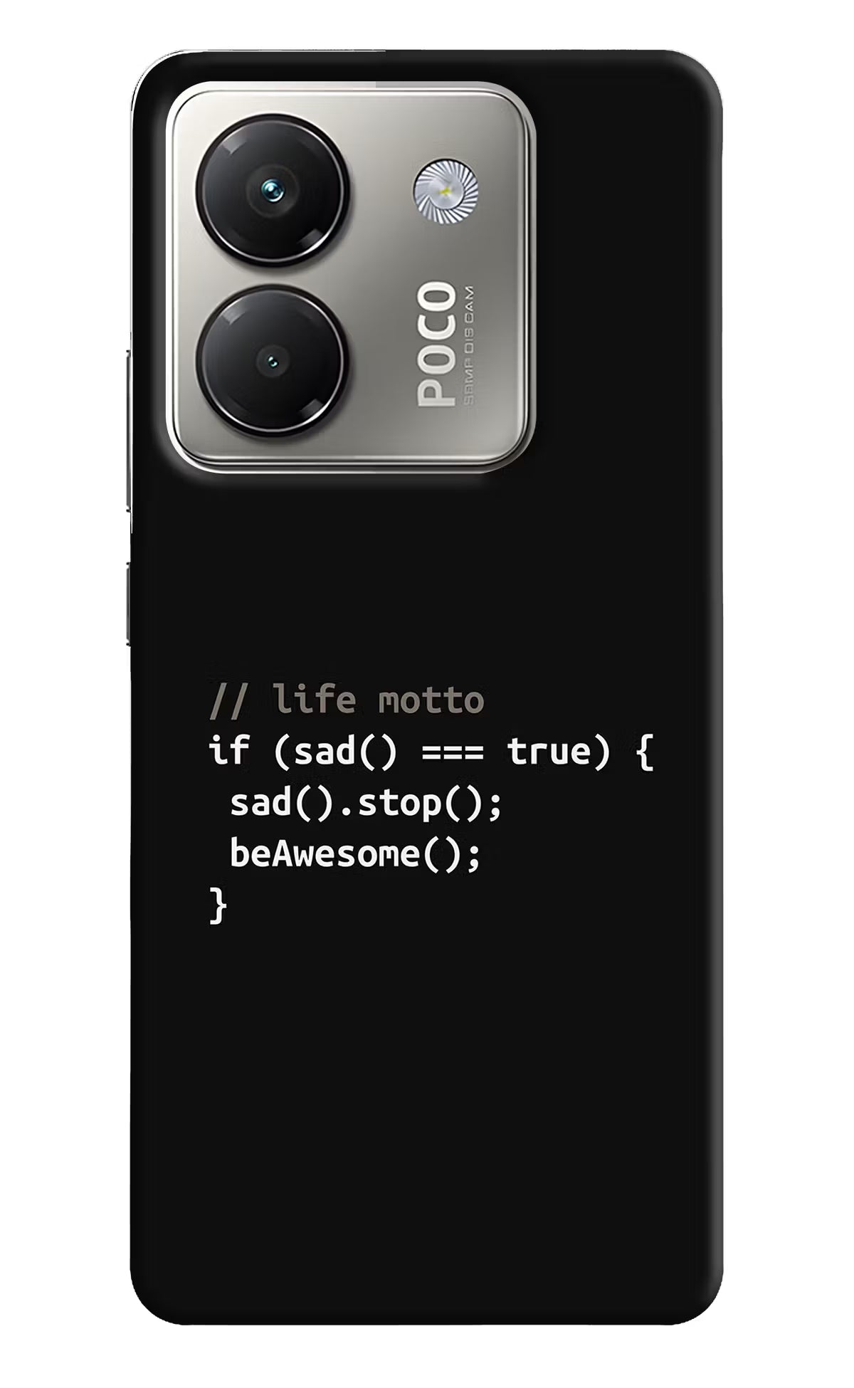 Life Motto Code Poco M7 Pro 5G Back Cover