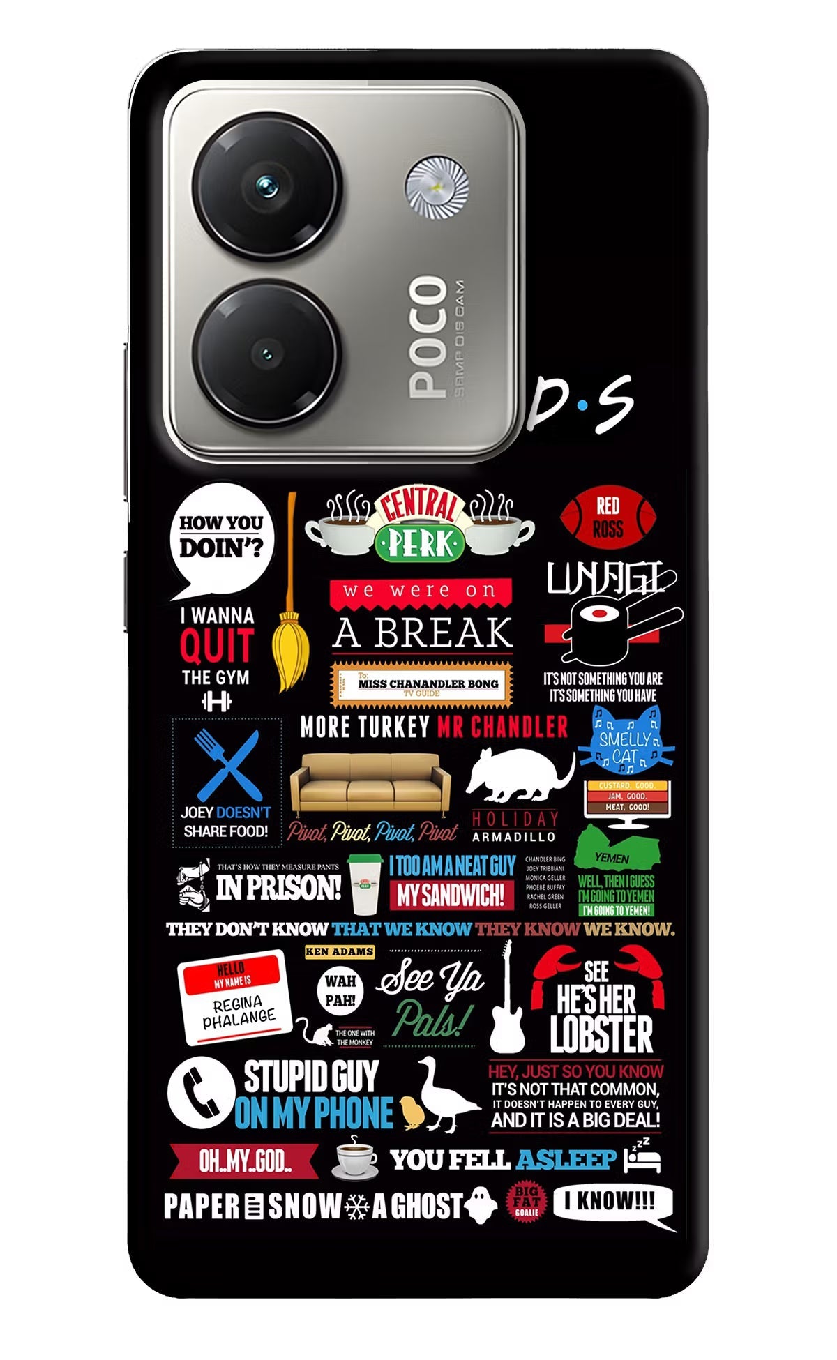 FRIENDS Poco M7 Pro 5G Back Cover
