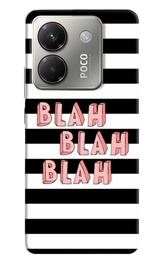 Blah Blah Blah Poco M7 Pro 5G Back Cover