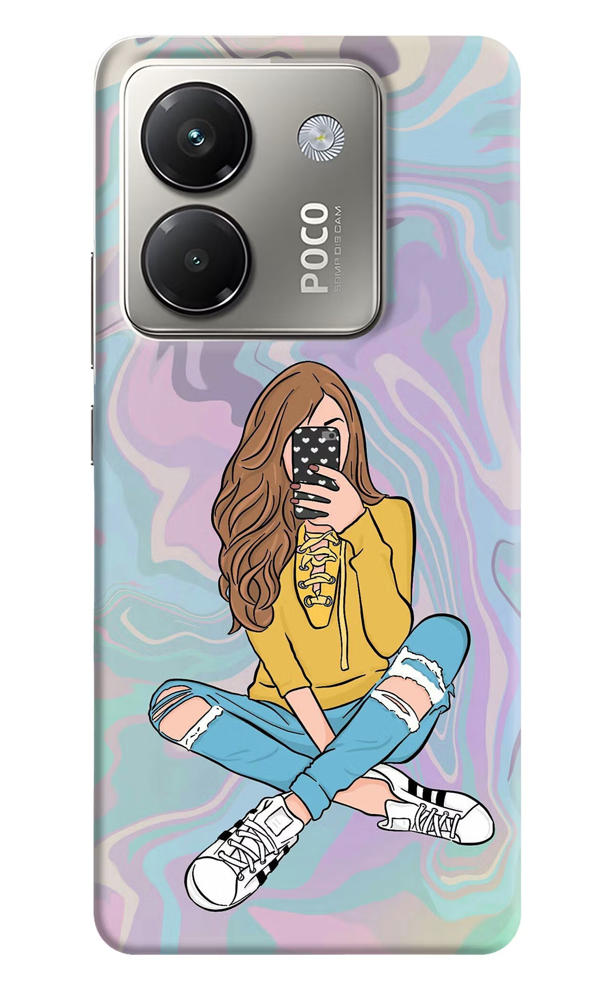 Selfie Girl Poco M7 Pro 5G Back Cover