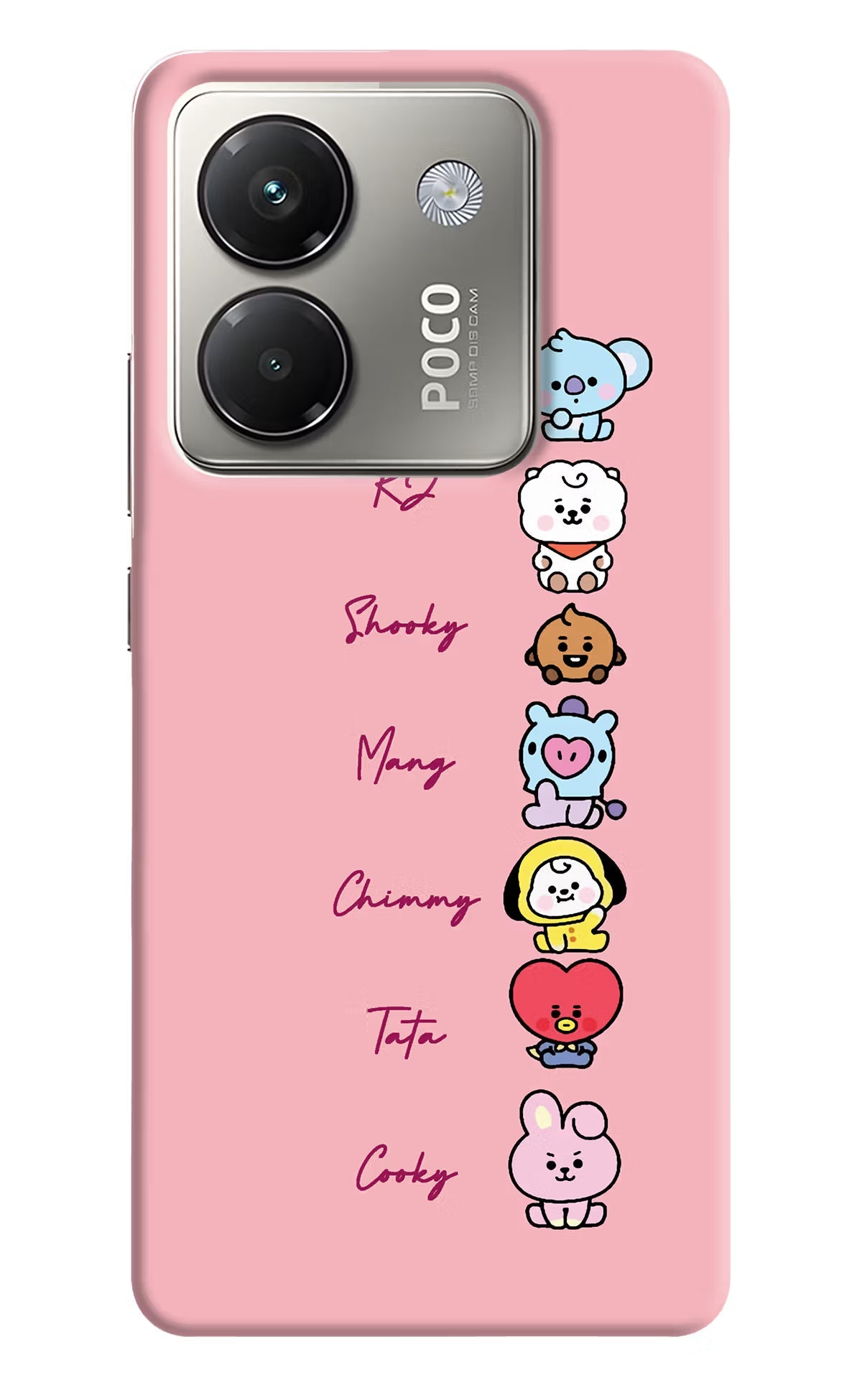 BTS names Poco M7 Pro 5G Back Cover