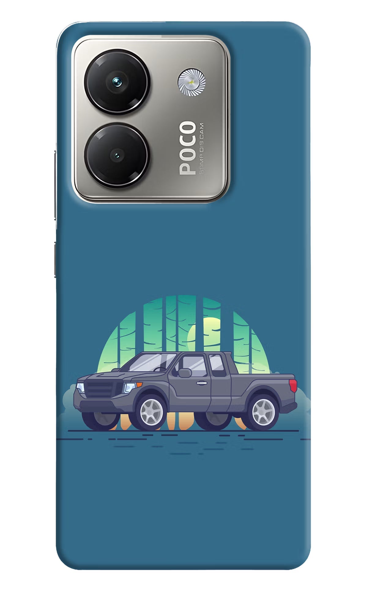 Retro Garage Vibe Poco M7 Pro 5G Back Cover