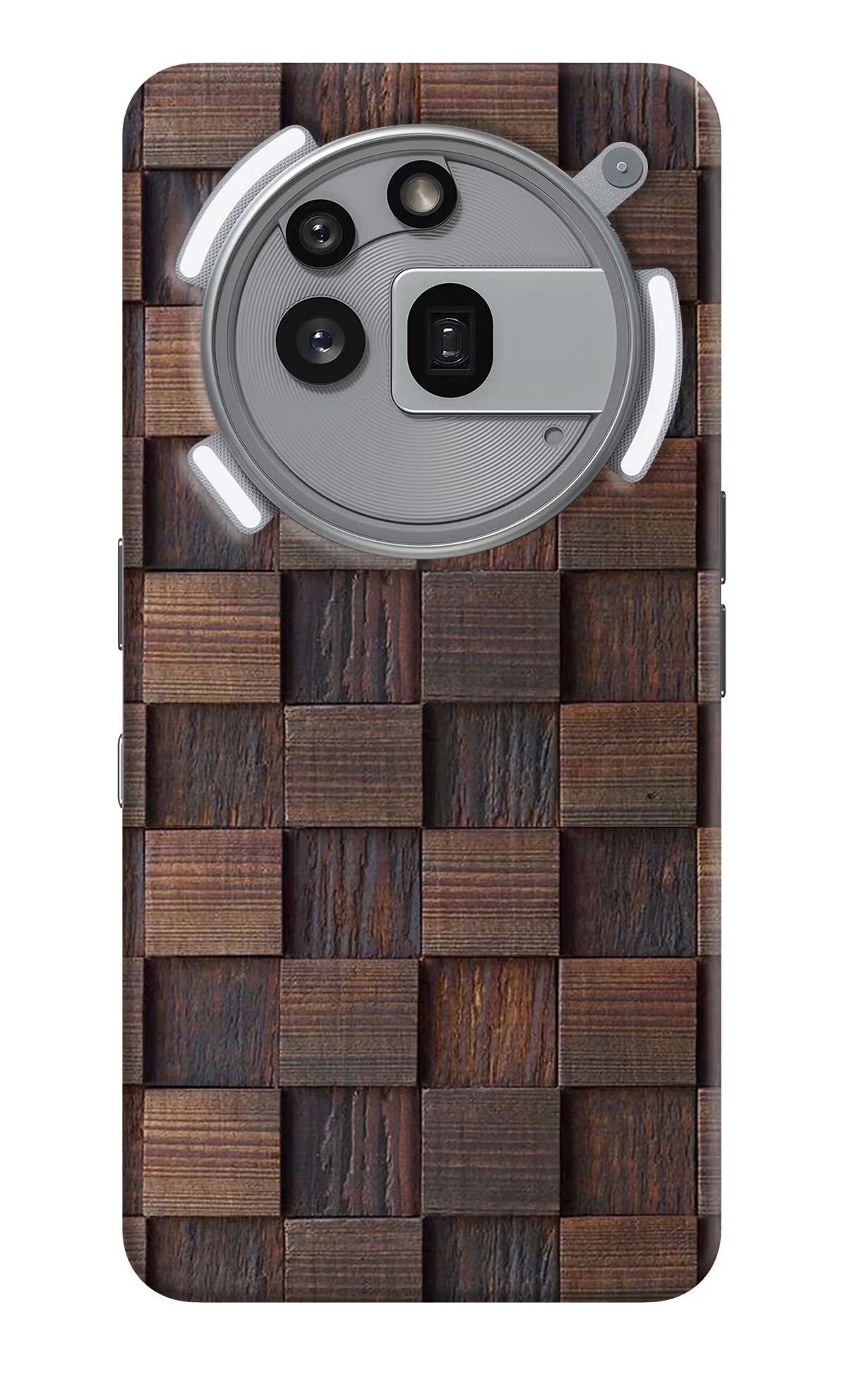 Wooden Cube Design Nothing Phone 3a Pro Back Cover