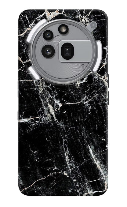 Black Marble Texture Nothing Phone 3a Pro Back Cover