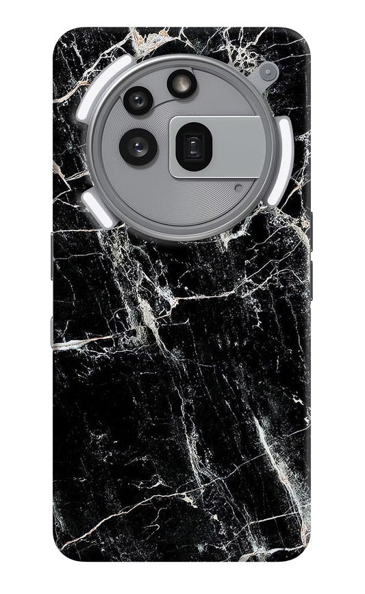 Black Marble Texture Nothing Phone 3a Pro Back Cover