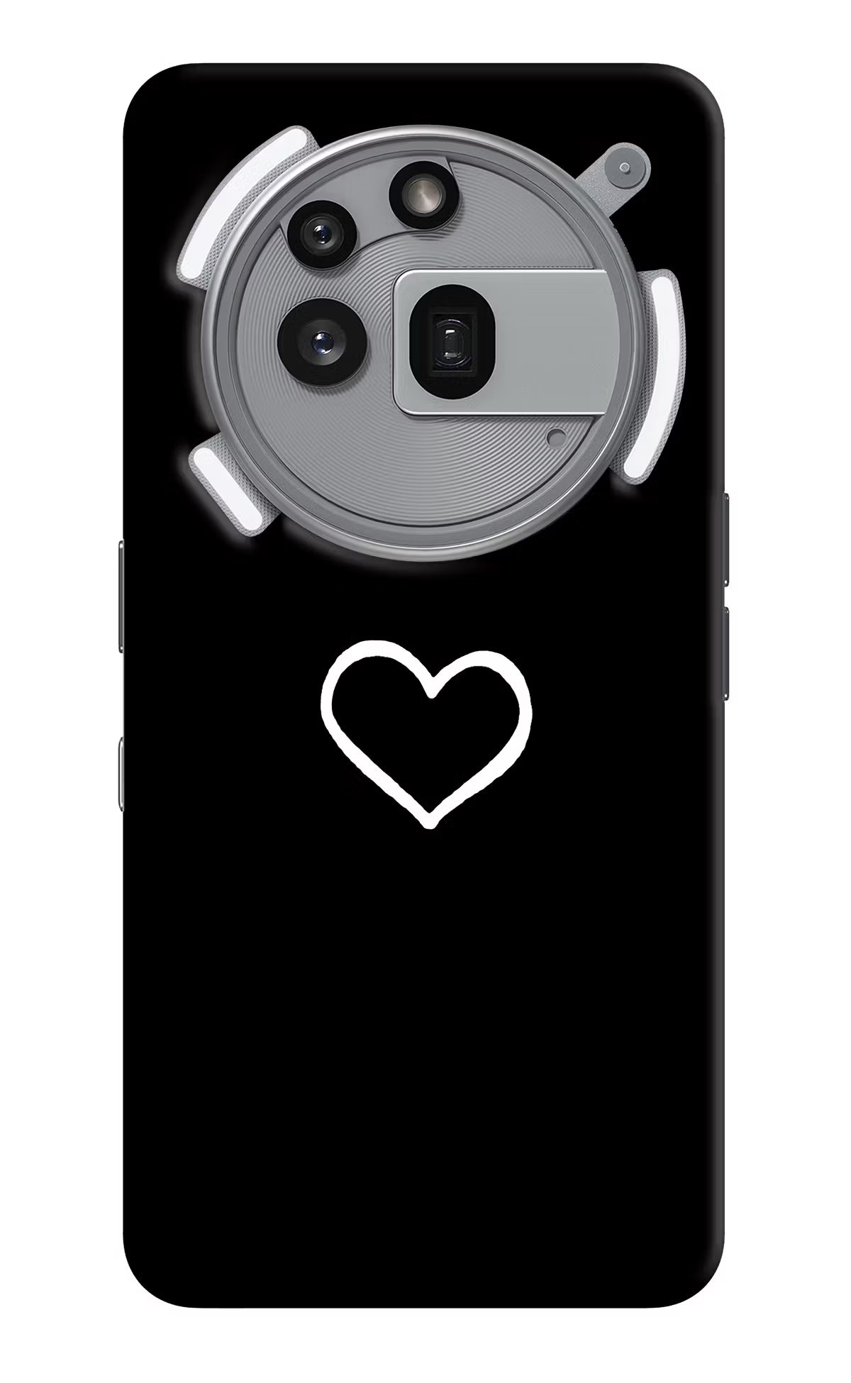 Heart Nothing Phone 3a Pro Back Cover