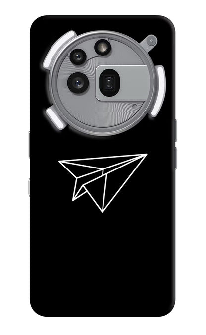 Paper Plane White Nothing Phone 3a Pro Back Cover