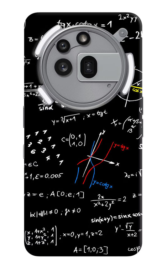 Mathematics Formula Nothing Phone 3a Pro Back Cover