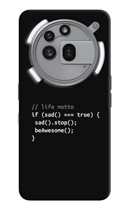 Life Motto Code Nothing Phone 3a Pro Back Cover