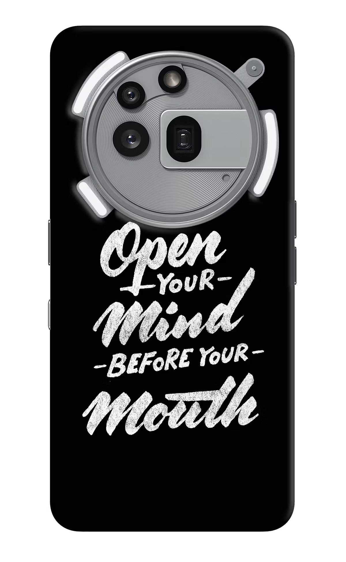 Open Your Mind Before Your Mouth Nothing Phone 3a Pro Back Cover