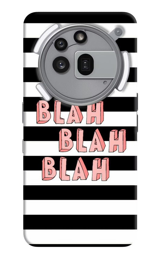 Blah Blah Blah Nothing Phone 3a Pro Back Cover