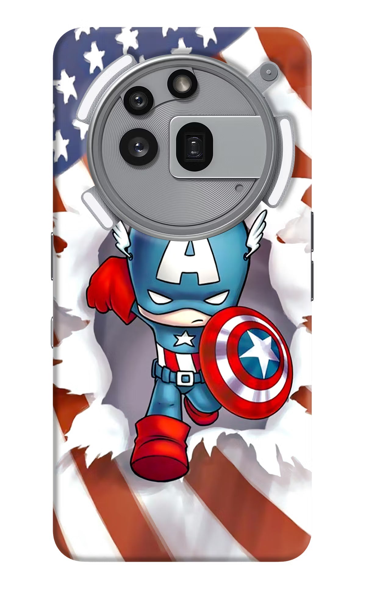 Captain America Nothing Phone 3a Pro Back Cover