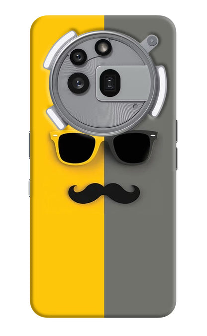 Sunglasses with Mustache Nothing Phone 3a Pro Back Cover