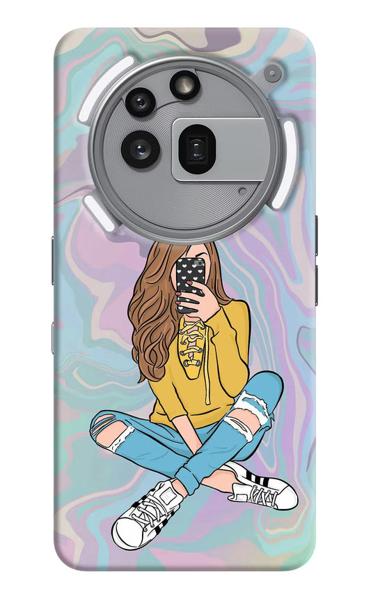 Selfie Girl Nothing Phone 3a Pro Back Cover