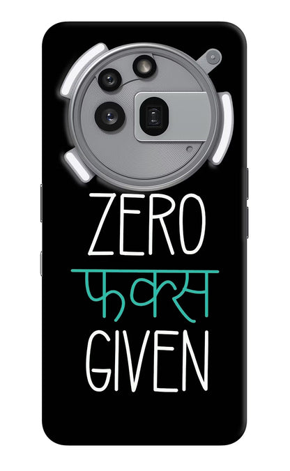 Zero Fucks Given Nothing Phone 3a Pro Back Cover