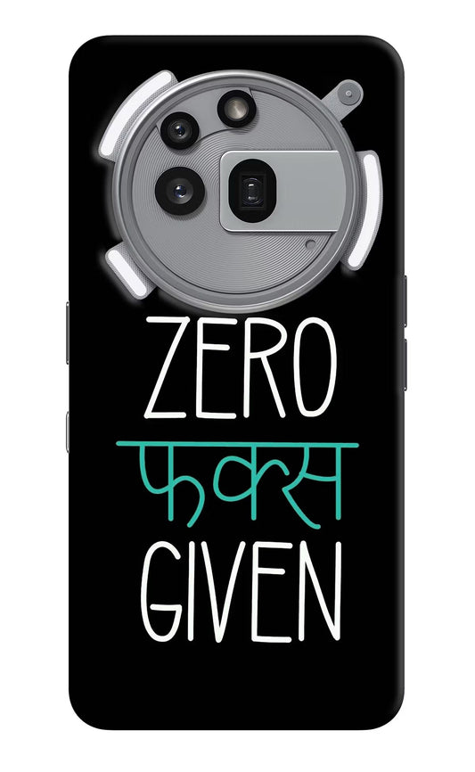 Zero Fucks Given Nothing Phone 3a Pro Back Cover