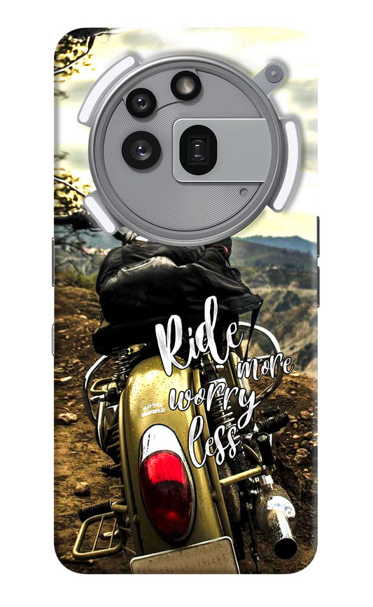 Ride More Worry Less Nothing Phone 3a Pro Back Cover
