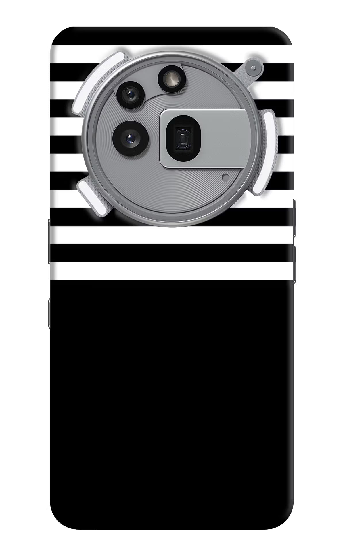 Black and White Print Nothing Phone 3a Pro Back Cover