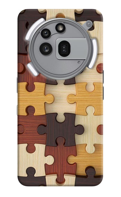 Wooden Puzzle Nothing Phone 3a Pro Back Cover