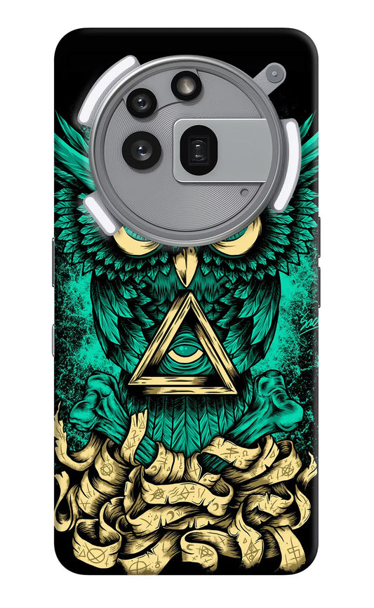Green Owl Nothing Phone 3a Pro Back Cover