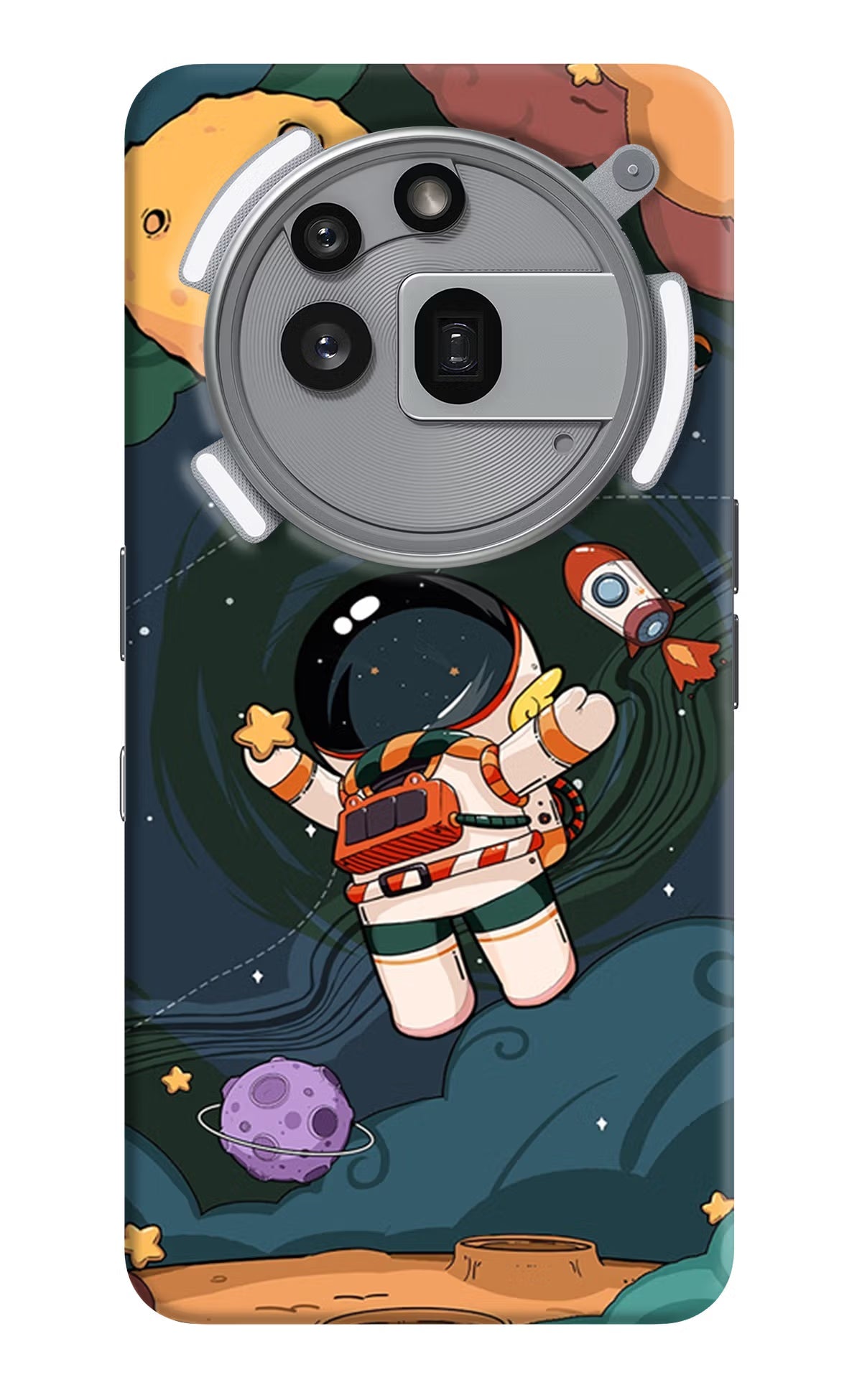 Cartoon Astronaut Nothing Phone 3a Pro Back Cover