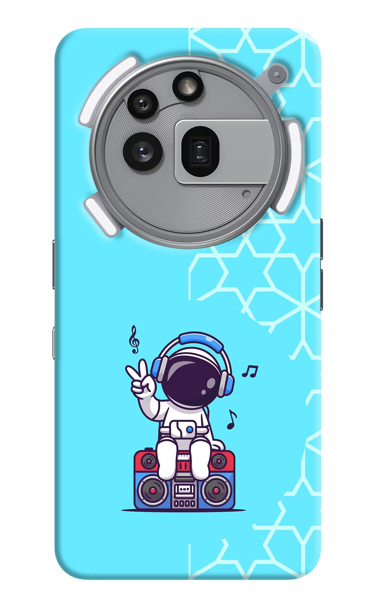 Cute Astronaut Chilling Nothing Phone 3a Pro Back Cover