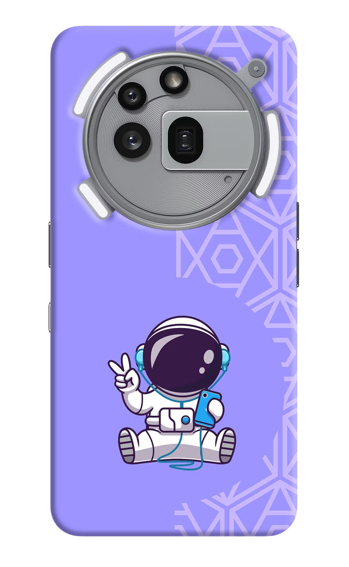 Cute Astronaut Chilling Nothing Phone 3a Pro Back Cover