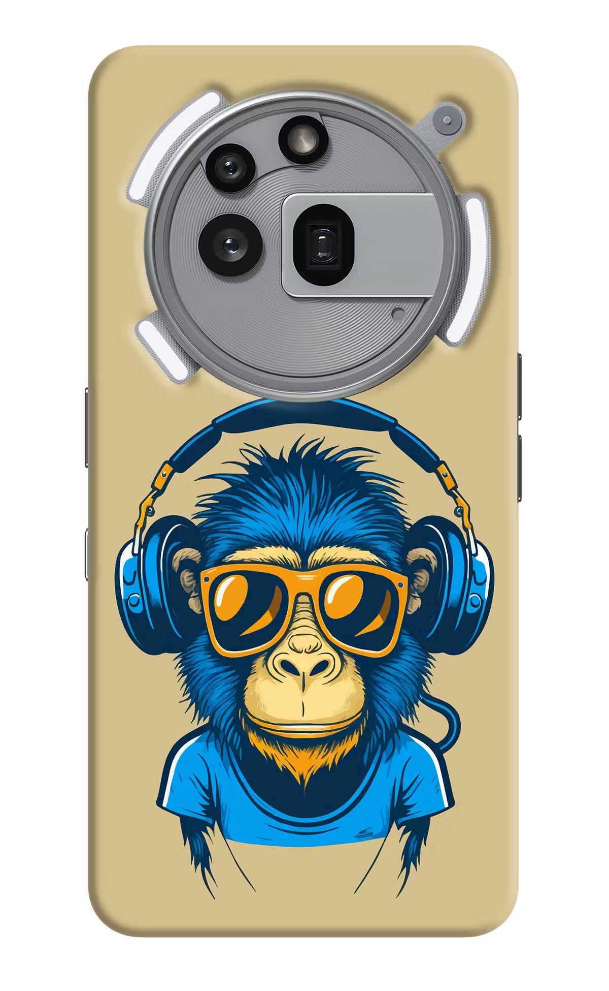 Monkey Headphone Nothing Phone 3a Pro Back Cover