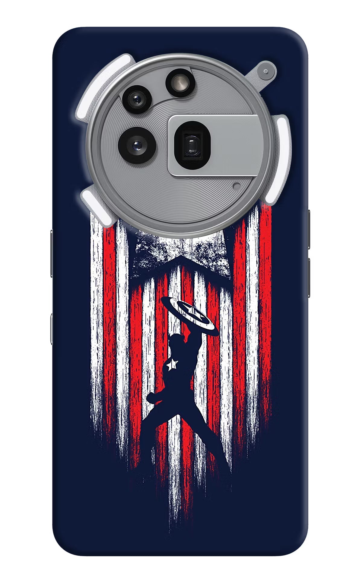 Captain America Marvel Art Nothing Phone 3a Pro Back Cover