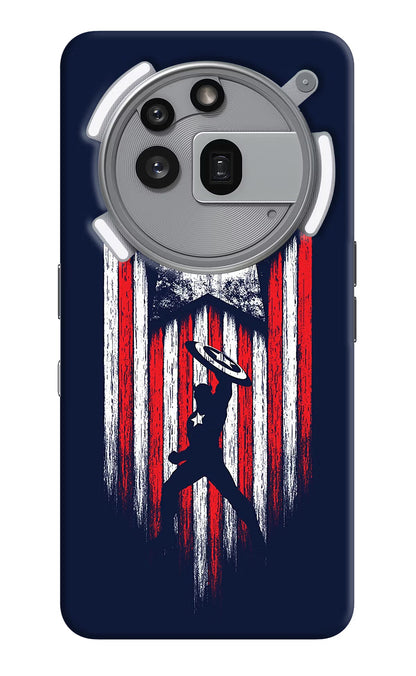 Captain America Marvel Art Nothing Phone 3a Pro Back Cover