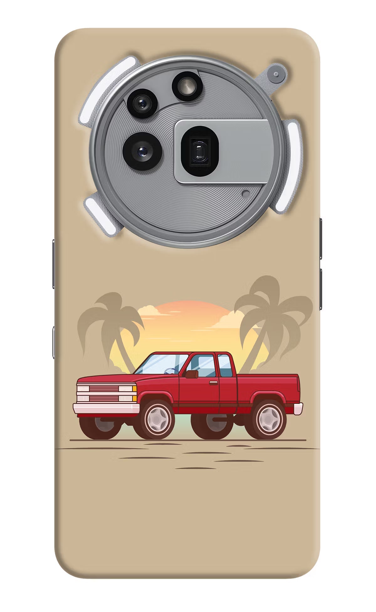 Desert Classic Drive Nothing Phone 3a Pro Back Cover