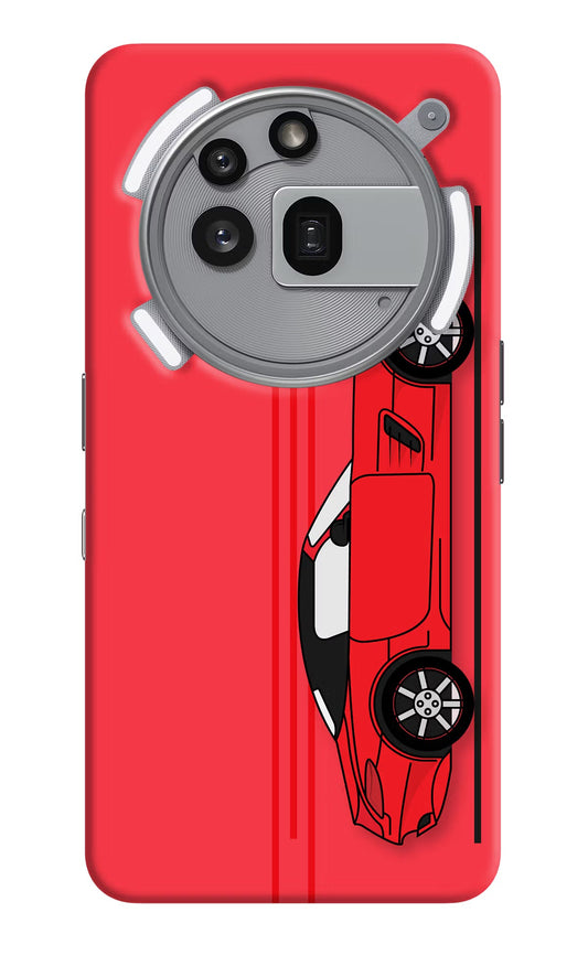 Red Velocity Nothing Phone 3a Pro Back Cover