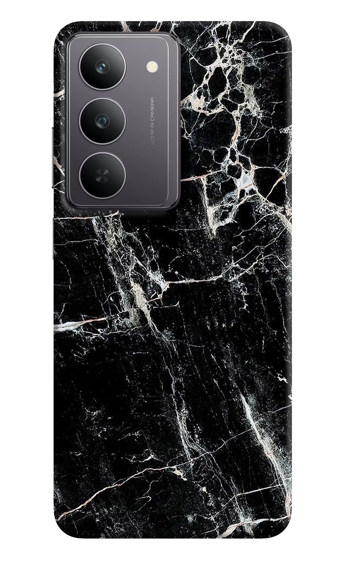 Black Marble Texture Realme 14x 5G Back Cover